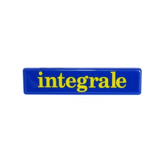 Badge integrale yellow / blue