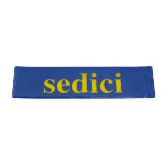 Badge sedici yellow / blue