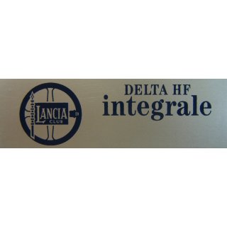 Badge center console integrale  LANCIA club