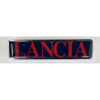 Schild Emblem  LANCIA  Haube hinten links