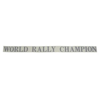Aufkleber World Rally Champion  4,5 x 90 cm