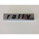 Schriftzug "rally"