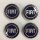 Wheel center cap set barchetta FIAT blue silver
