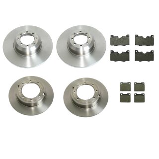 Bremsscheiben + Bremsbeläge Satz vorn + hinten  Fulvia 2.Serie