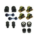 Set supension rubber parts for front and rear axle...