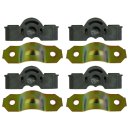 Exaust rubber set with brackets