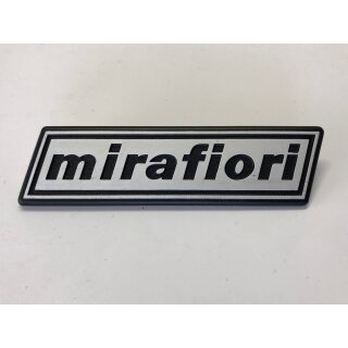 Schriftzug "mirafiori"