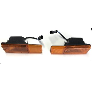 Flasher light set front bumper left and right