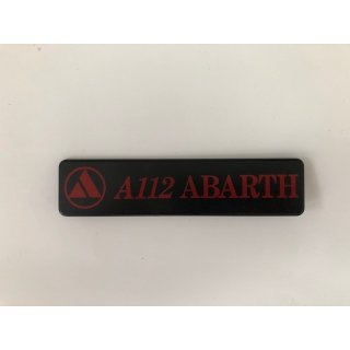 A112 Abarth Schild hinten