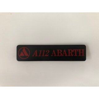 A112 Abarth Schild hinten