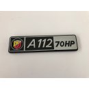 Rear A112 Abarth 70HP badge