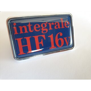 Integrale 16V Emblem Schild im Kühlergrill