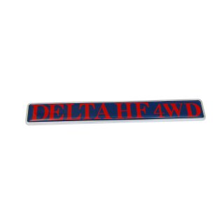 Badge on the tailgate rear right Delta HF 4WD