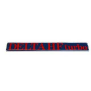 Schild Delta HF turbo Haube hinten