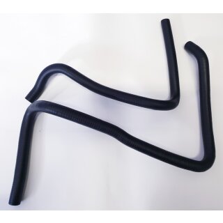 Set silicone heater hoses matte black Lancia Delta Integrale and Evo 16V