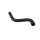 Coolant tank hose silicone black 16V