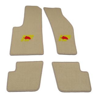 Fußmatten Satz HF Integrale & Evoluzione mit Kat beige