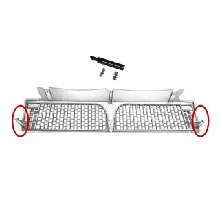 Aluminium repair clip radiator grille Lancia Delta Integrale & EVOLUZIONE
