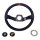 HF Steering Wheel Suede 2 Spokes 350 mm for Lancia Fulvia