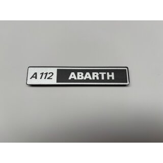 A112 Abarth Schild hinten 79-82
