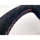 Lenkrad Wildleder 3 Speichen weinrot 350mm für Lancia Fulvia