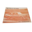 Betriebsanleitung Fiat Abarth 131 Rally - italienisch