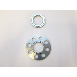 Set of spring plates & lock nuts for rear shock absorber housing Stratos