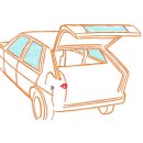 Screw for the spare wheel in the boot