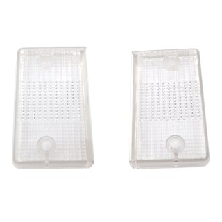Rear turning light lenses