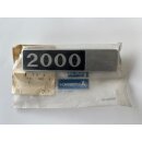 Typenschild "2000" auf Heckklappe