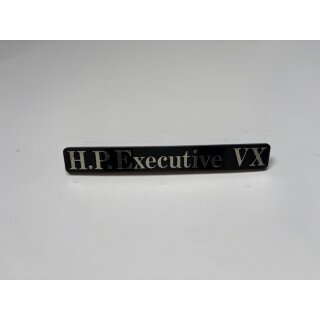 Type plate "H.P. Executive VX"