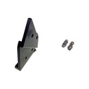 Spoiler angle set for Integrale Evo rear wing made of aluminium