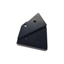 Spoiler angle set for Integrale Evo rear wing made of aluminium
