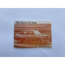 Owner Manual Fiat 131 Abarth