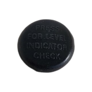Brake fluid level indicator cap