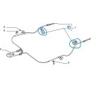 Befestigung aus Gummi für Handbremsseil Delta Integrale und Evo